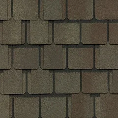 Belmont® shingles in Weathered Wood