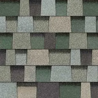 Duration® Designer shingles in Evergreen Mist