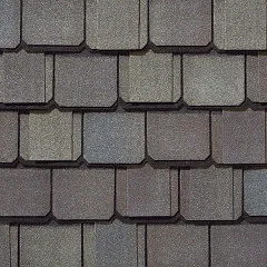 Grand Manor® shingles in Weathered Wood